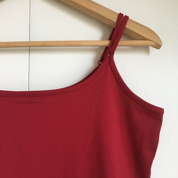 Vintage Cherry Red Stretchy Adjustable Strap Camisole - Picture 4 of 15